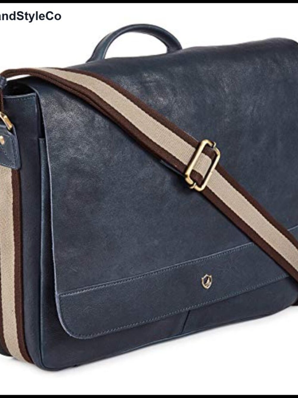 Real Leather Laptop Bag Distressed Vintage Messenger Satchel Shoulder Bag 16